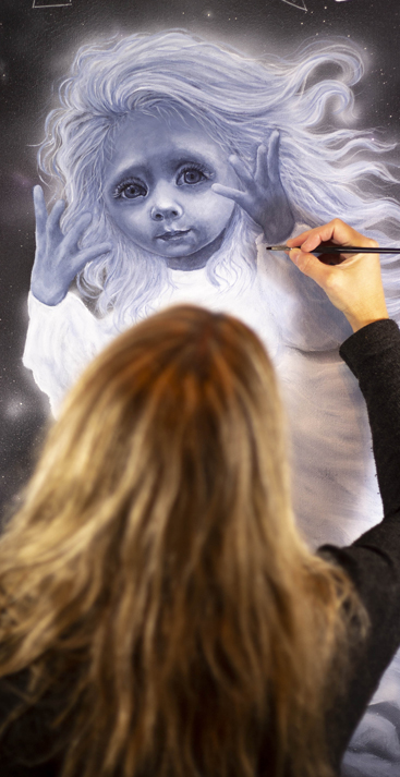 Learn how to create monochrome portrait paintings